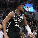 Giannis Antetokounmpo et les Bucks joueront le Final 4 de la NBA Cup KEYSTONE/AP/Morry Gash